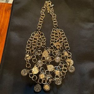 Chico’s 4 string gold coin necklace.